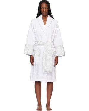Versace 'I Heart Baroque' Bathrobe - White
