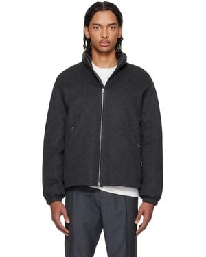 Jil Sander Wool Melton Down Jacket - Black