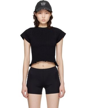 Vetements Gathered Baby T-Shirt - Black