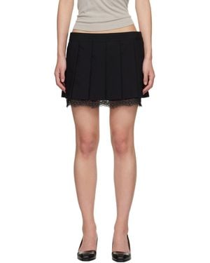 Acne Studios Pleated Miniskirt - Black
