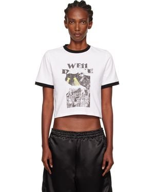 we11done Poster Ringer T-Shirt - Black