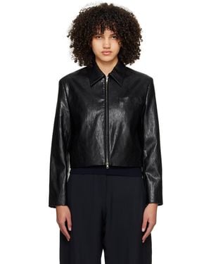 DUNST Colla Faux-leather Jacket - Black