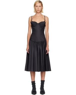 Jean Paul Gaultier 'The Conical' Midi Dress - Blue