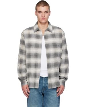 Won Hundred Pete Check Shirt - Grey