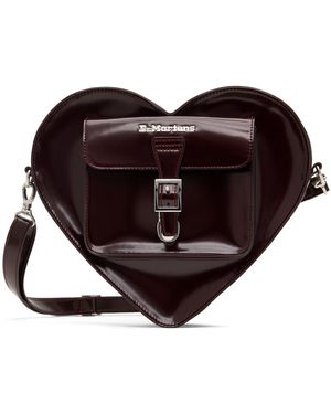 Dr. Martens Burgundy Heart Shaped Backpack - Black