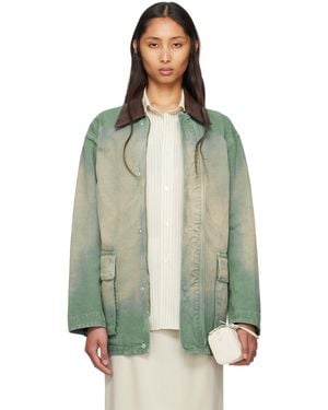 AURALEE Organic Cotton Duck Jacket - Green