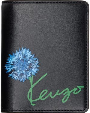 KENZO Paris Tulip' Bifold Wallet - Black