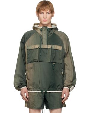 RCOS Packable Nylon Anorak Jacket - Green