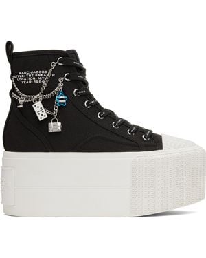 Marc Jacobs 'The Sticker Charm Platform High Top' Trainers - Black