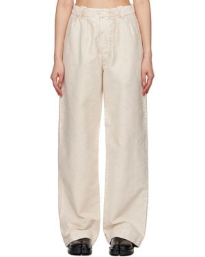Maison Margiela ベージュ ワイドレッグジーンズ - ナチュラル
