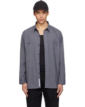 Nanamica Polyester Wool Field Shirt - Black