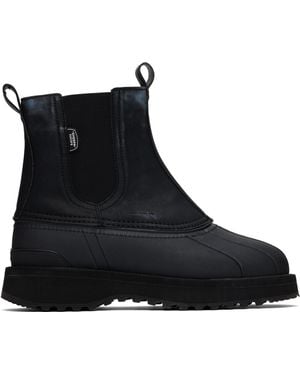 Suicoke Round Head Chelsea Boots - Black