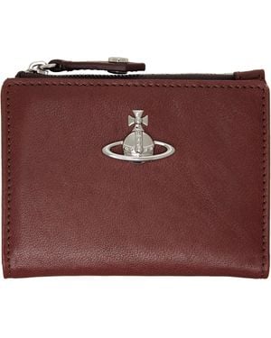 Vivienne Westwood Slim Flap Card Holder - Red