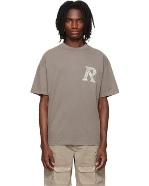 Represent Western Initial T-Shirt - Brown