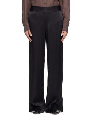 Lisa Yang Straight Leg Trousers - Black