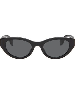 Fendi ブラック Lettering サングラス