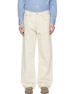 sunflower Off- Loose Jeans - White