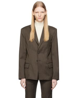 Carter Young Single-breasted Blazer - Black