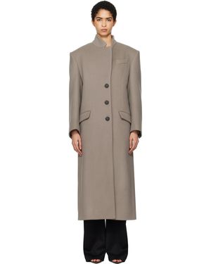 The Attico Long Coat - Black