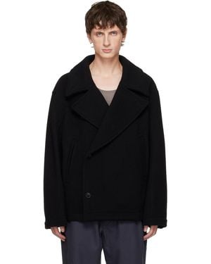 Lemaire Boxy Coat - Black