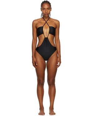 Rosetta Getty Recycled Polyester One-Piece Swimsuit - Black