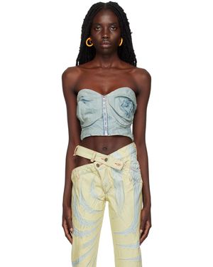 MASHA POPOVA Rose Bra Top - Black