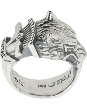 Yohji Yamamoto Wolf Dagger Ring - Metallic