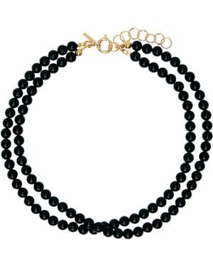 Ernest W. Baker Faux Pearl Necklace - Black