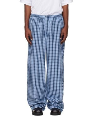 Vetements Pyjama Trousers - Blue
