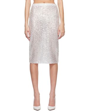 CASABLANCA Sequin Midi Skirt - Metallic