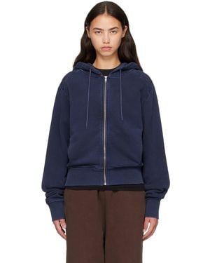 Entire studios Slim Zip Up Hoodie - Blue