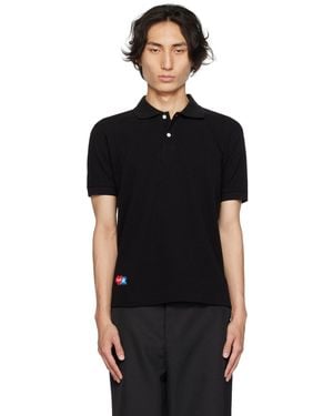 COMME DES GARÇONS PLAY Comme des Garcons spielen Poloshirt mit grafischer Stickerei - Noir