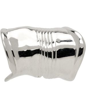 Jean Paul Gaultier 'The Crushed Can' イヤカフ - ブラック