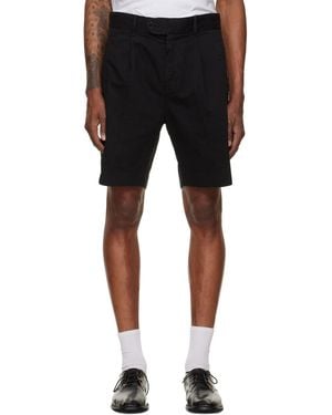 HUGO Straight-Fit Mercerised Cotton Chino Shorts - Black