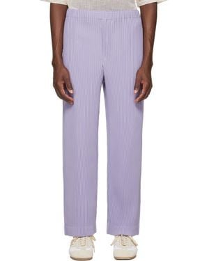 Homme Plissé Issey Miyake Monthly Colours July Trousers - Purple