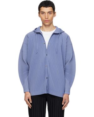 Homme Plissé Issey Miyake Monthly Colours February Hoodie - Blue