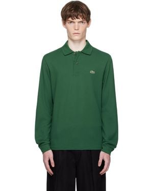 Lacoste Classic Fit Long Sleeve L.12.12 Polo - Green