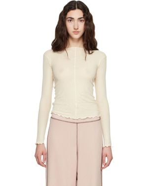 Baserange Off- Pama Long Sleeve T-shirt - Natural