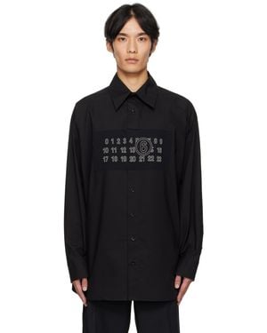 MM6 by Maison Martin Margiela ブラック 長袖シャツ