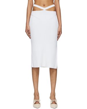 Anna October Alizee Midi Skirt - White