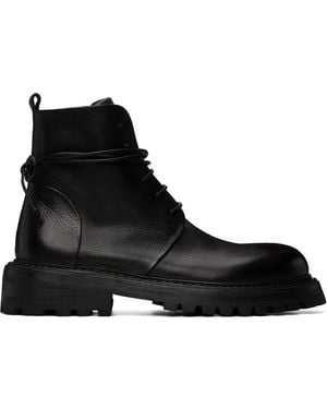 Marsèll Carraucola Pebbled Leather Boots - Black