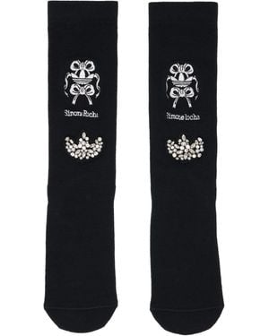 Simone Rocha Chaussettes Hautes Noires Édition Adidas Originals