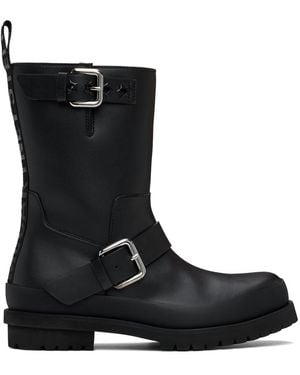 Stella McCartney Trace バックルストラップ バイカーブーツ - ブラック