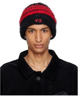 Y-3 Stripes Beanie - Black