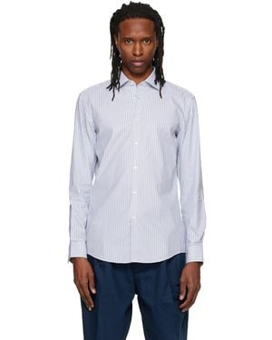 HUGO Slim-Fit Oxford Cotton Shirt - Blue