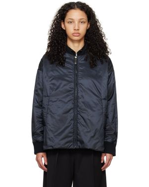 Max Mara ネイビー Danish ボンバージャケット - ブルー