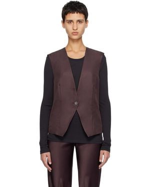 SILK LAUNDRY Slouch Vest - Black