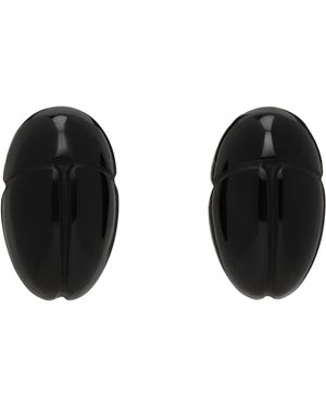 Sophie Buhai Scarab Stud Earrings - Black