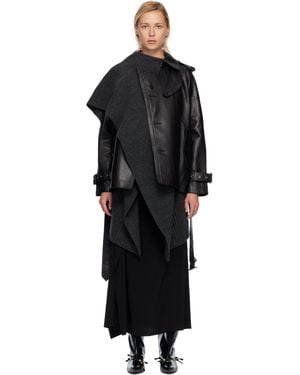 sacai ロングコート ブラック sacai サカイ Olmetex rip stop coat ナイロンコート ブラック
