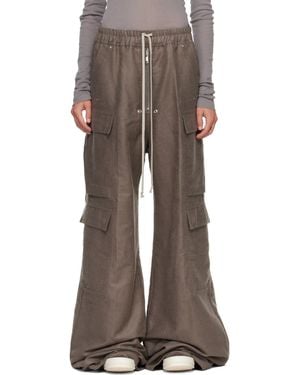 Rick Owens Tower Cargobelas Cargo Trousers - Brown
